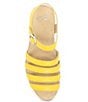 Color:Yellow Nappa - Image 6 - Roxie Leather Banded Sandals