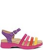 Color:Multi Milled Nubuck - Image 2 - Roxie Nubuck Suede Colorblock Banded Sandals