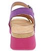 Color:Multi Milled Nubuck - Image 3 - Roxie Nubuck Suede Colorblock Banded Sandals