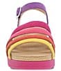 Color:Multi Milled Nubuck - Image 5 - Roxie Nubuck Suede Colorblock Banded Sandals