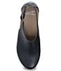 Color:Black Milled Burnished - Image 5 - Sassy Burnished Leather Studded Ankle Strap Clogs
