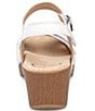 Color:White - Image 2 - Season Leather Platform Clog Sandals