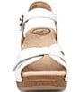 Color:White - Image 4 - Season Leather Platform Clog Sandals