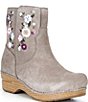 Dansko Shiloh Floral Embroidered Suede Booties - Image 1