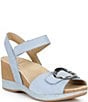 Dansko Stella Nubuck Suede Buckle Hardware Wedge Sandals - Image 1