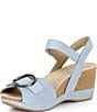Dansko Stella Nubuck Suede Buckle Hardware Wedge Sandals - Image 4