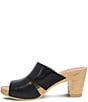 Color:Black Burnished Nappa - Image 4 - Tandi Leather Block Heel Slides