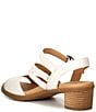 Color:White Nappa - Image 3 - Tansy Leather Block Heel Sandals