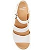 Color:White Nappa - Image 5 - Tansy Leather Block Heel Sandals