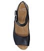 Color:Black - Image 5 - Tiana Ankle Strap Wedge Clog Sandals