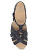 Color:Black Milled Burnished - Image 6 - Tinley Leather Cross Straps Sandals