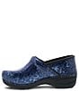 Color:Navy Embossed Patent - Image 4 - XP 2.0 Navy Embossed Patent Leather Clogs