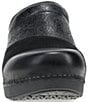 Dansko Zinnia Embossed Leather Suede Patchwork Clogs - Image 5