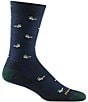 Color:Eclipse - Image 1 - Lightweight Duck Duck Moose Wool Blend Oxford Lifestyle Crew Socks