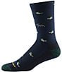 Color:Eclipse - Image 2 - Lightweight Duck Duck Moose Wool Blend Oxford Lifestyle Crew Socks