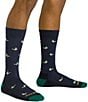 Color:Eclipse - Image 3 - Lightweight Duck Duck Moose Wool Blend Oxford Lifestyle Crew Socks