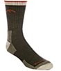 Color:Olive - Image 1 - Midweight Hiker Micro Crew Socks