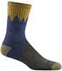 Darn Tough Midweight Number 2 Micro Crew Hiking Socks, Color:Denim - Image 1