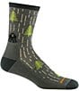 Color:Forest - Image 1 - Yarn Goblin Wool Blend Lightweight Lifestyle Crew Socks