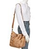 Day & Mood Hannah Small Leather Satchel Bag, Color:Camel - Image 4