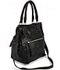 Color:Black - Image 2 - Hannah Small Leather Satchel Bag