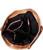 Color:Cognac - Image 4 - Hannah Small Leather Satchel Bag