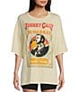 Color:Stone Vintage - Image 1 - Johnny Cash Live In Concert Oversized Graphic Tee Shirt