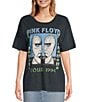 Color:Vintage Black - Image 1 - Pink Floyd The Division Bell Graphic Tee Shirt