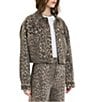 Daze Del Mar Cropped Cheetah Print Jacket - Image 3