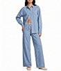 Daze Haven Denim Long Sleeve Button Front Shirt - Image 3