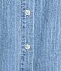Daze Haven Denim Long Sleeve Button Front Shirt - Image 4