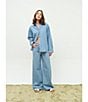 Daze Haven Denim Long Sleeve Button Front Shirt - Image 5