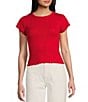 Daze Lily Pointelle Baby T-Shirt, Color:Cherry - Image 1