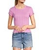 Daze Lily Pointelle Baby T-Shirt, Color:Pinky Promis - Image 1
