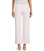 Daze Pleaser High Rise Solid Wide Ankle Length Frayed Jeans - Image 2