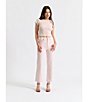 Daze Pleaser High Rise Solid Wide Ankle Length Frayed Jeans - Image 5
