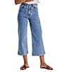 Color:Sheridan - Image 1 - Audrey High Rise Cropped Wide Leg Jeans