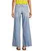 Dear John Fiona High Rise Wide Leg Raw Cut Jeans, Color:Sarasota - Image 2