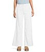 Dear John Fiona High-Rise Wide Leg Raw Hem Jeans, Color:Optic White - Image 1