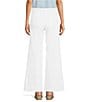 Dear John Fiona High-Rise Wide Leg Raw Hem Jeans, Color:Optic White - Image 2