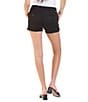 Dear John Hampton Flat Front Cuffed Short, Color:Black - Image 2