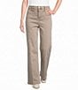 Dear John Holly Twill Wide Leg Flat Front Patch Pocket Jeans - Image 1