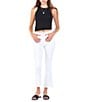 Dear John Jeanne High Rise Cropped Flare Jeans, Color:Optic White - Image 4