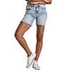 Color:Hoffy - Image 1 - Ruthie Super High Rise Denim Cut Off Shorts