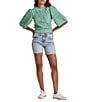 Color:Hoffy - Image 4 - Ruthie Super High Rise Denim Cut Off Shorts