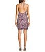 Dear Moon Beaded Sequin Halter Neck Sheath Dress - Image 2