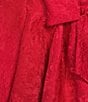 Dear Moon Bow-Accented Brocade Halter V-Neck Dress - Image 5