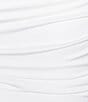 Color:White - Image 4 - Cap Short Sleeve Shiny Stretch Lycra Dress