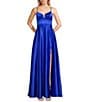 Dear Moon Charmeuse V-Neck Dress - Image 1