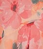 Dear Moon Chiffon Floral Printed Strapless Scarf Maxi Dress - Image 5